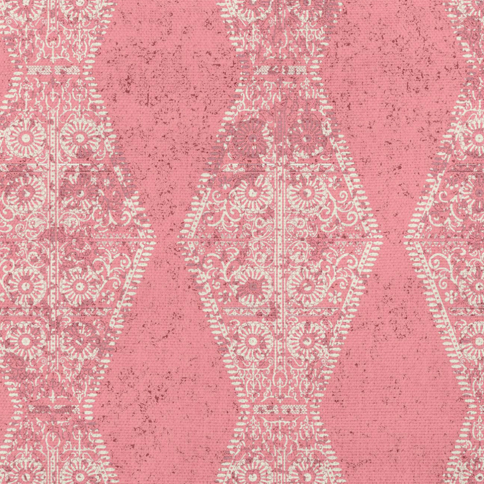Pyramid Stripe Indoor/Outdoor Throw Pillow, Pink, 18x18"