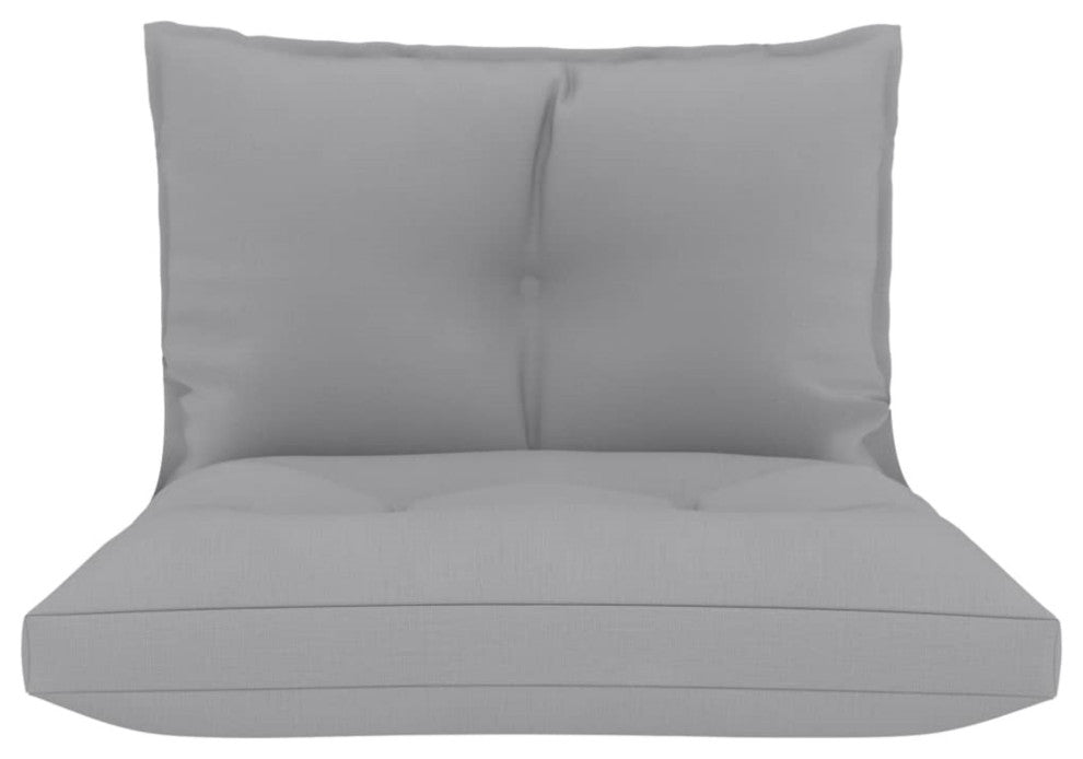 Vidaxl Pallet Sofa Cushions 2-Piece Gray Fabric