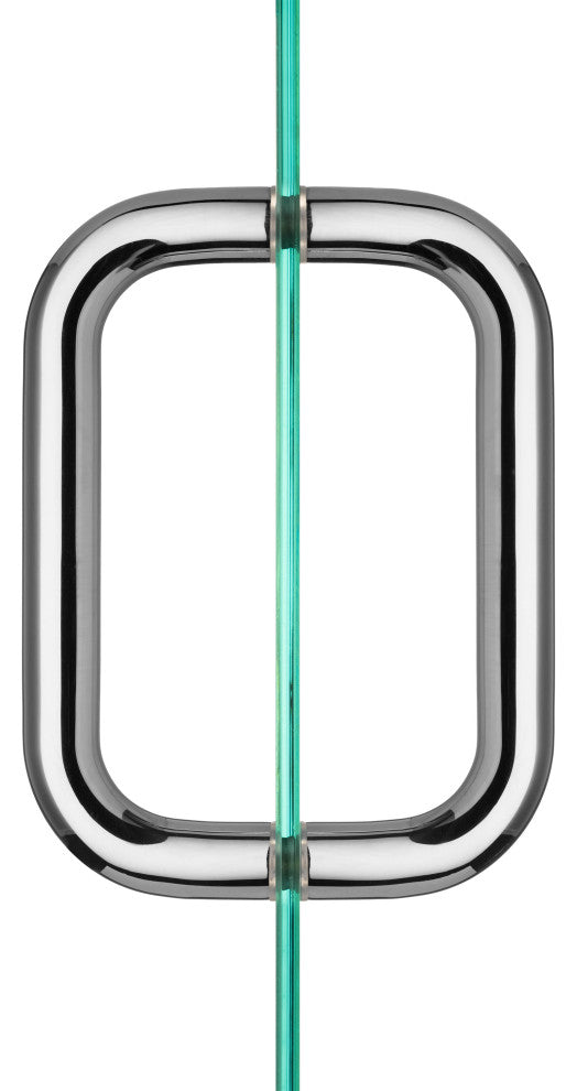 Mont Hard 8" Back to Back Tubular Pull, Chrome