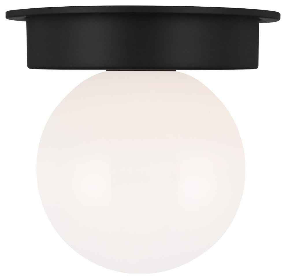 Nodes Medium Flush Mount, Midnight Black