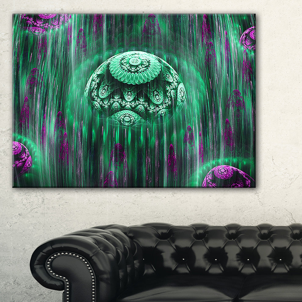 "World of Infinite Universe" Abstract Art on Canvas, 40"x20"