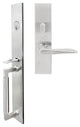 Ecco Lever, Mortise Entry Handleset, Left Hand Reverse, Satin Stainless Steel