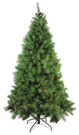 Pre-Lit Dakota Red Pine Full Artificial Christmas Tree, Clear Lights, 6.5'x50"