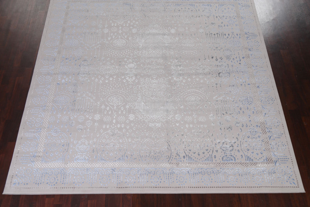 Geometric Damask Turkish Transitional Oriental Rug Home Decor Carpet 10x10