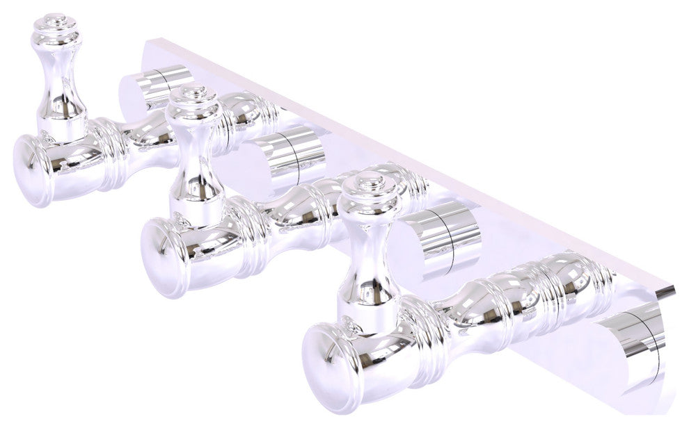 Carolina 3 Position Tie and Belt Rack, Polished Chrome