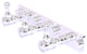 Carolina 3 Position Tie and Belt Rack, Polished Chrome