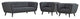 Bestow 3 Piece Upholstered Fabric Sofa And Armchair Set