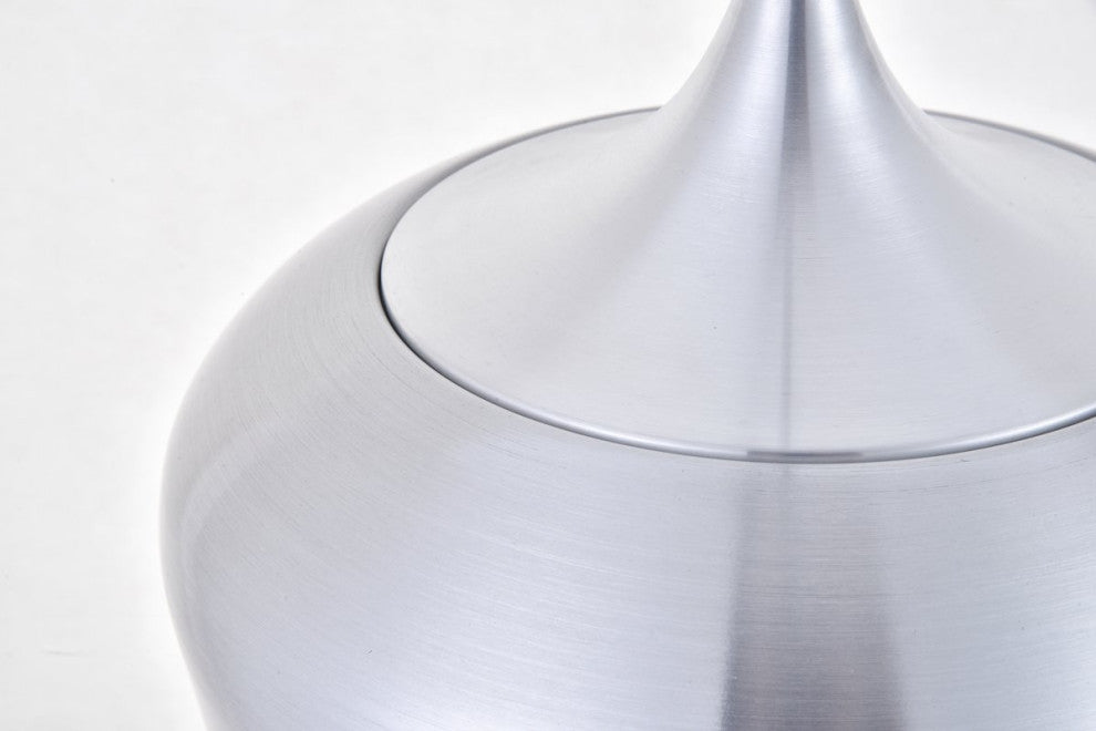 Nina 1-Light Burnished nickel Plug-In Pendant