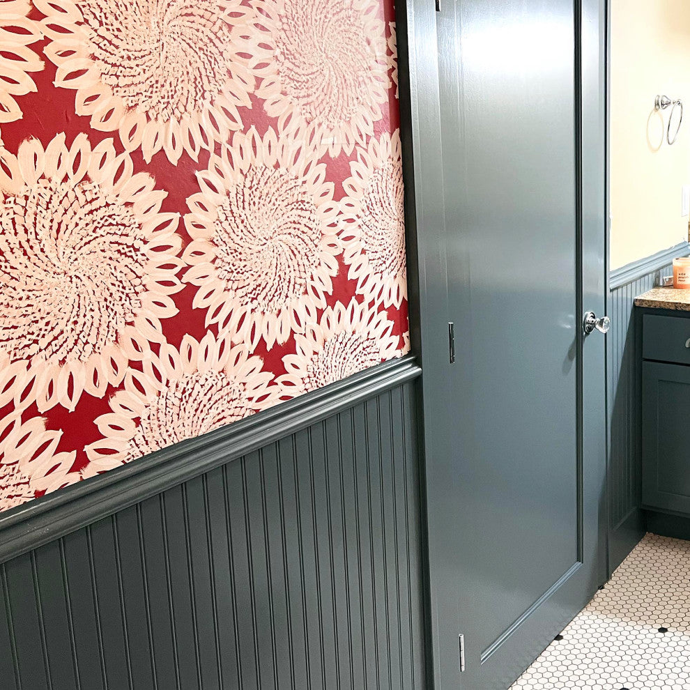 Sunburst Wallcovering, Deep Blush, Roll, Traditional