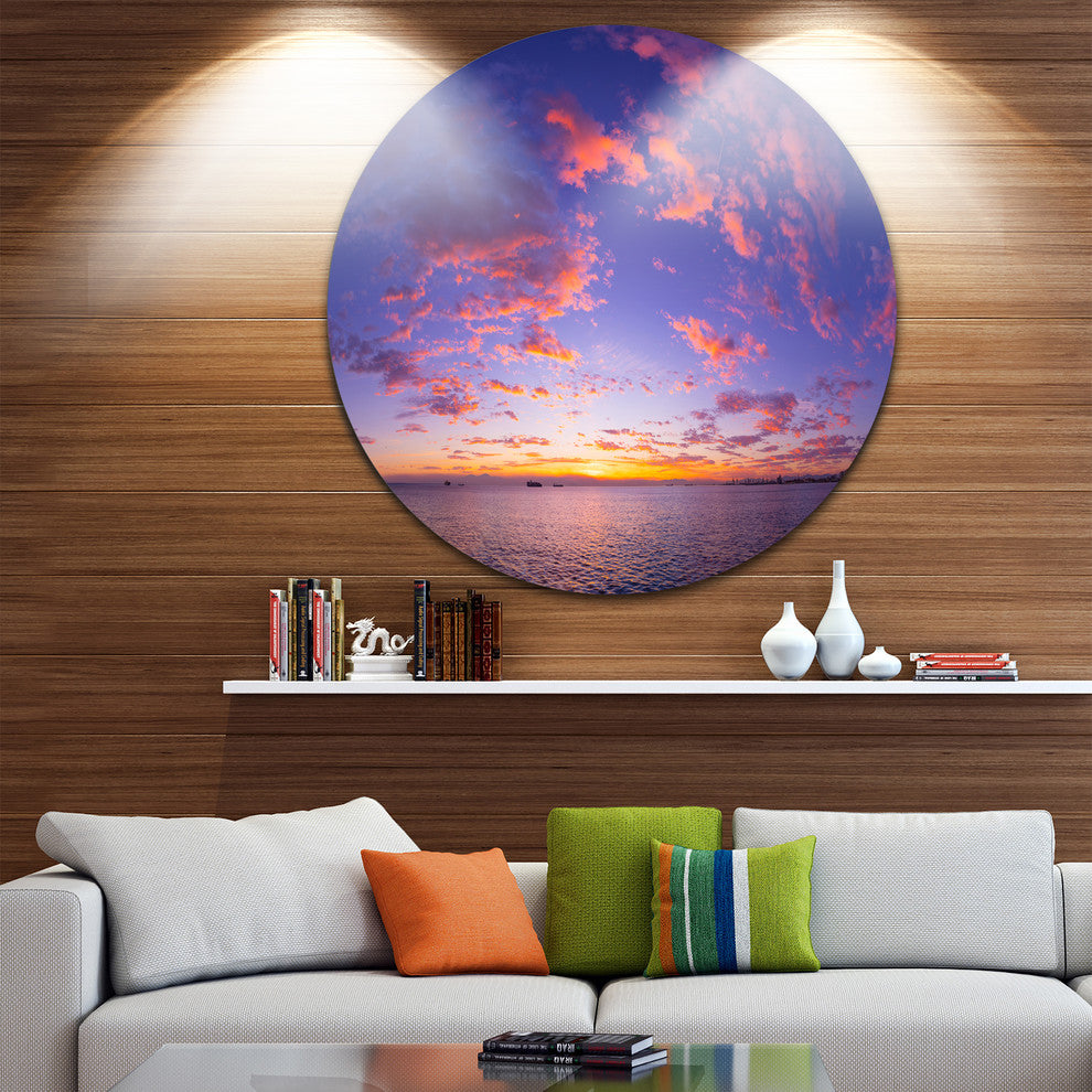 Composition Of Nature Beautiful Seascape, Landscape Disc Artwork, 11"