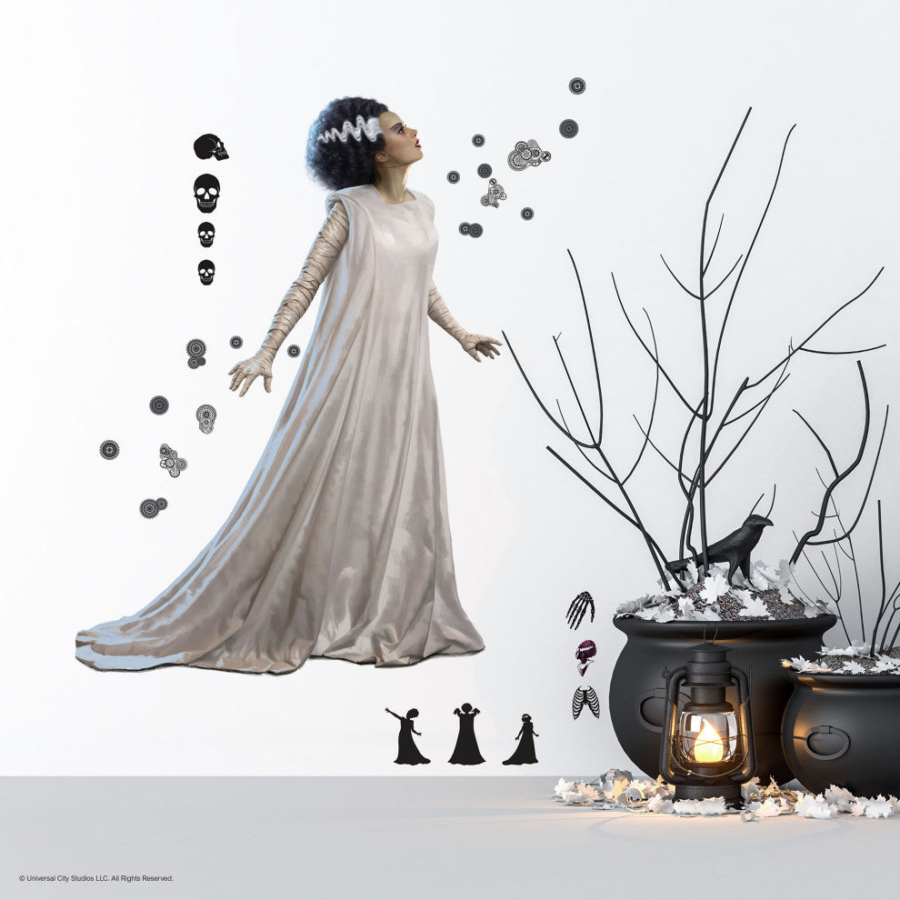 Classic Monsters Bride Of Frankenstein Giant Peel and Stick Wall Decals