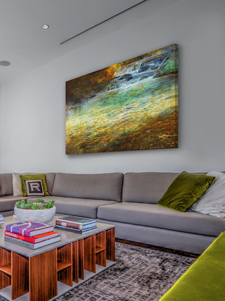 "Waterfall Impressions" Painting Print on Canvas by Chris Vest