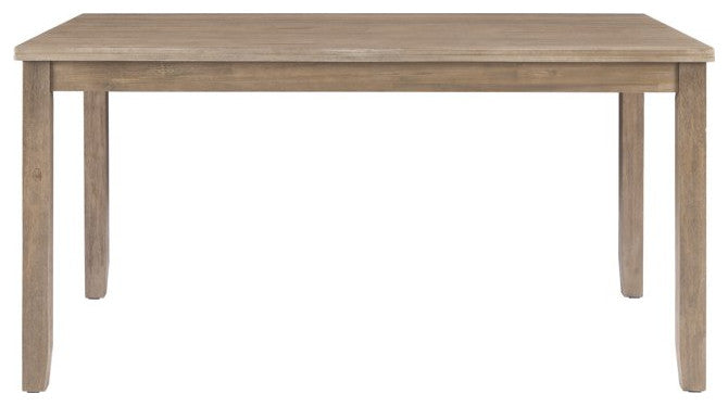 Farmhouse Dining Table, Acacia Wooden Frame & Rectangular Shaped Top, Gray Wash