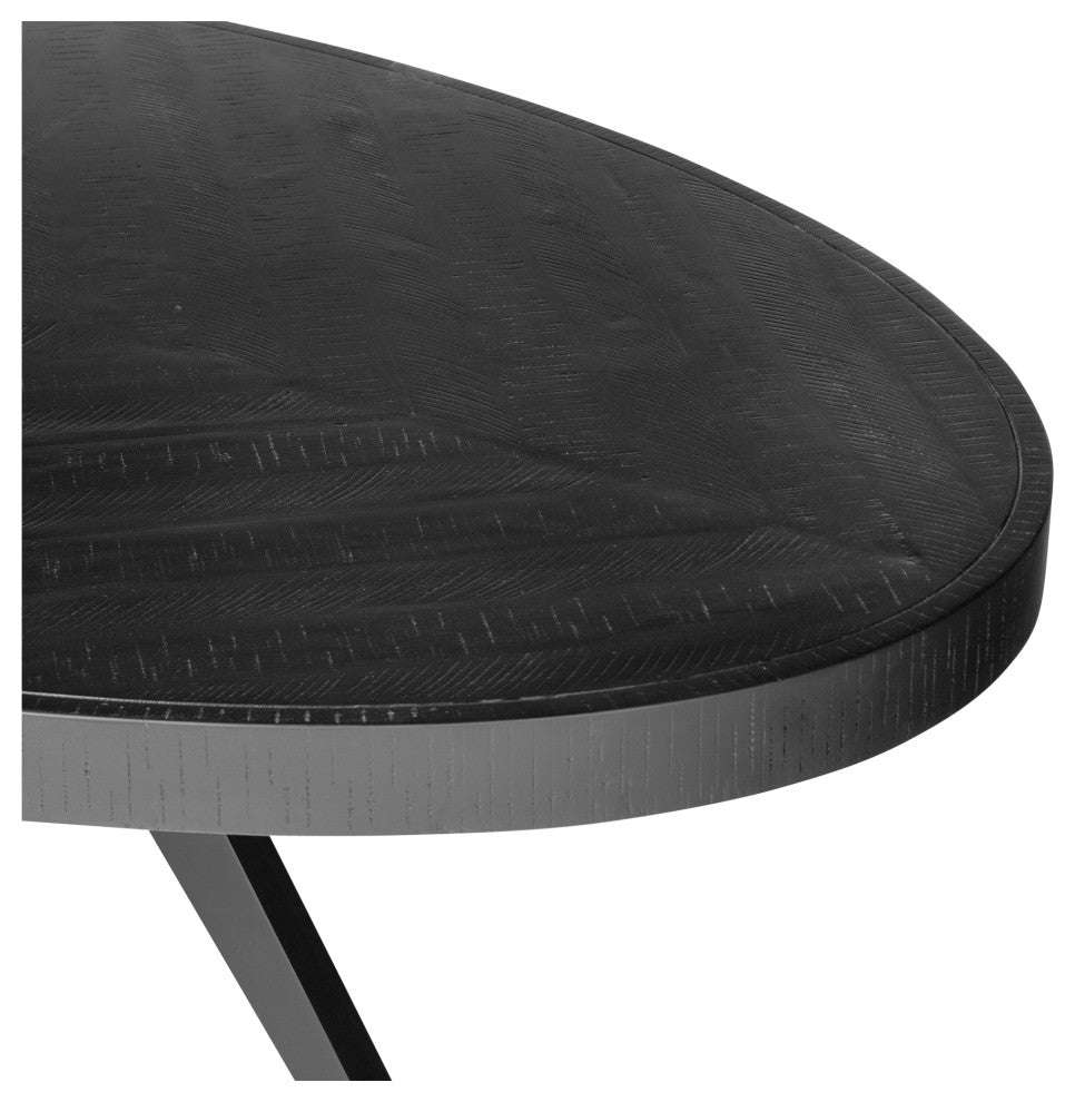 Parq Oval Dining Table Black