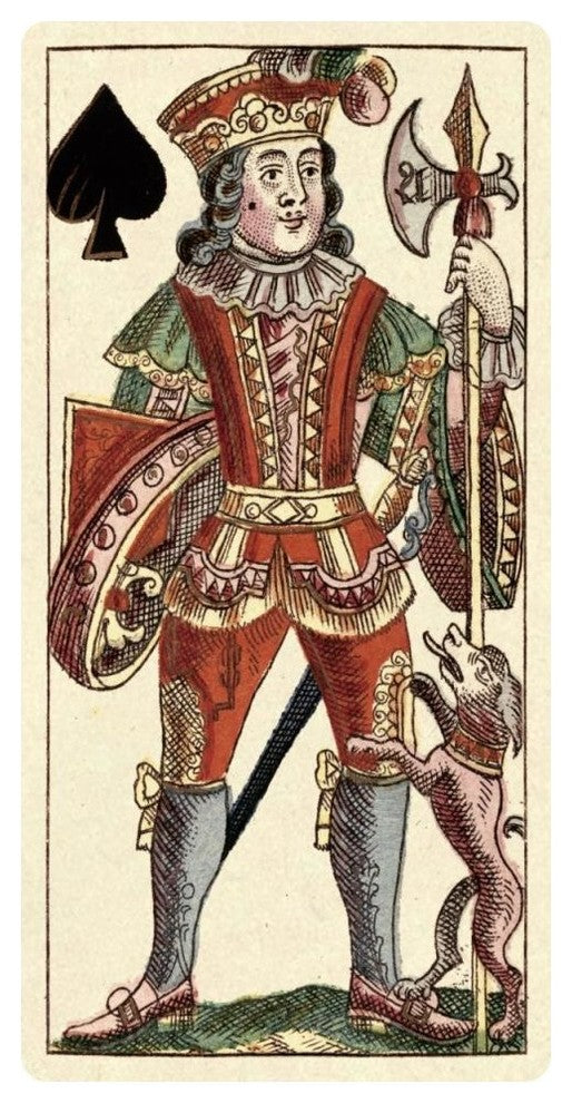 "Knave of Spades (Bauern Hochzeit Deck)" Paper Art, 26"x50"
