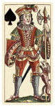 "Knave of Spades (Bauern Hochzeit Deck)" Paper Art, 26"x50"