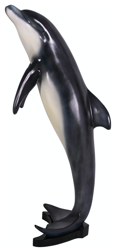 Large Leaping Sea Dolphin Statue