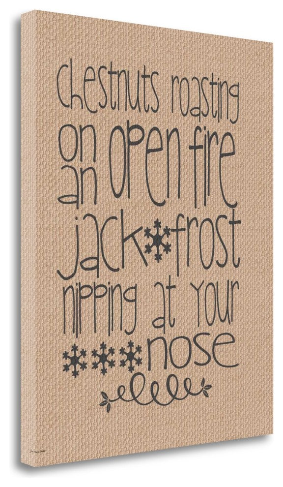 "Burlap Chestnuts Roasting" By Jo Moulton, Giclee Print on Gallery Wrap Canvas