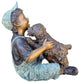 Playful Young Boy and his Puppy Bronze Statue Size: 20" x 16" x 24"H