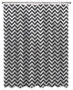 Medium Weight Decorative PEVA Shower Curtain Liner, 70 W x 72 H, Step Up Chevron