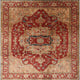 Ahgly Company Indoor Square Mid-Century Modern Area Rugs, 7' Square