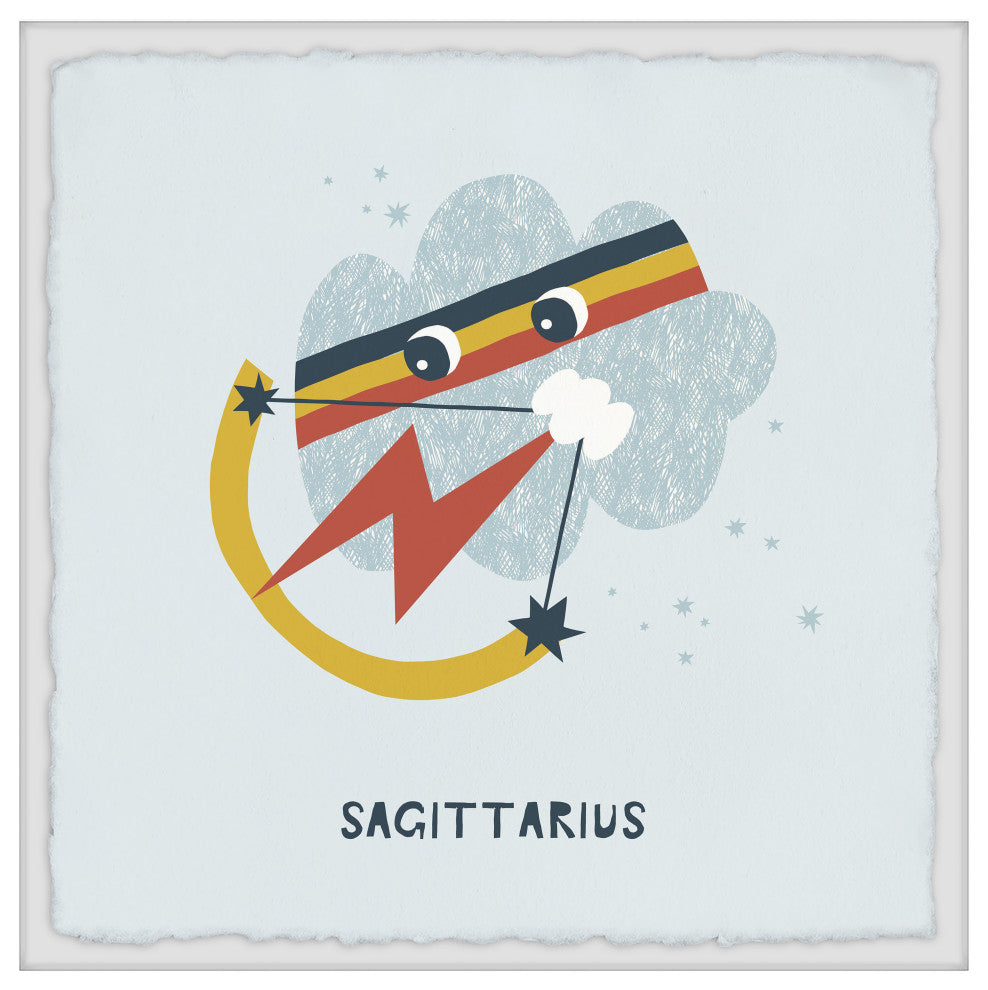 "Sagittarius" Framed Painting Print, 24x24