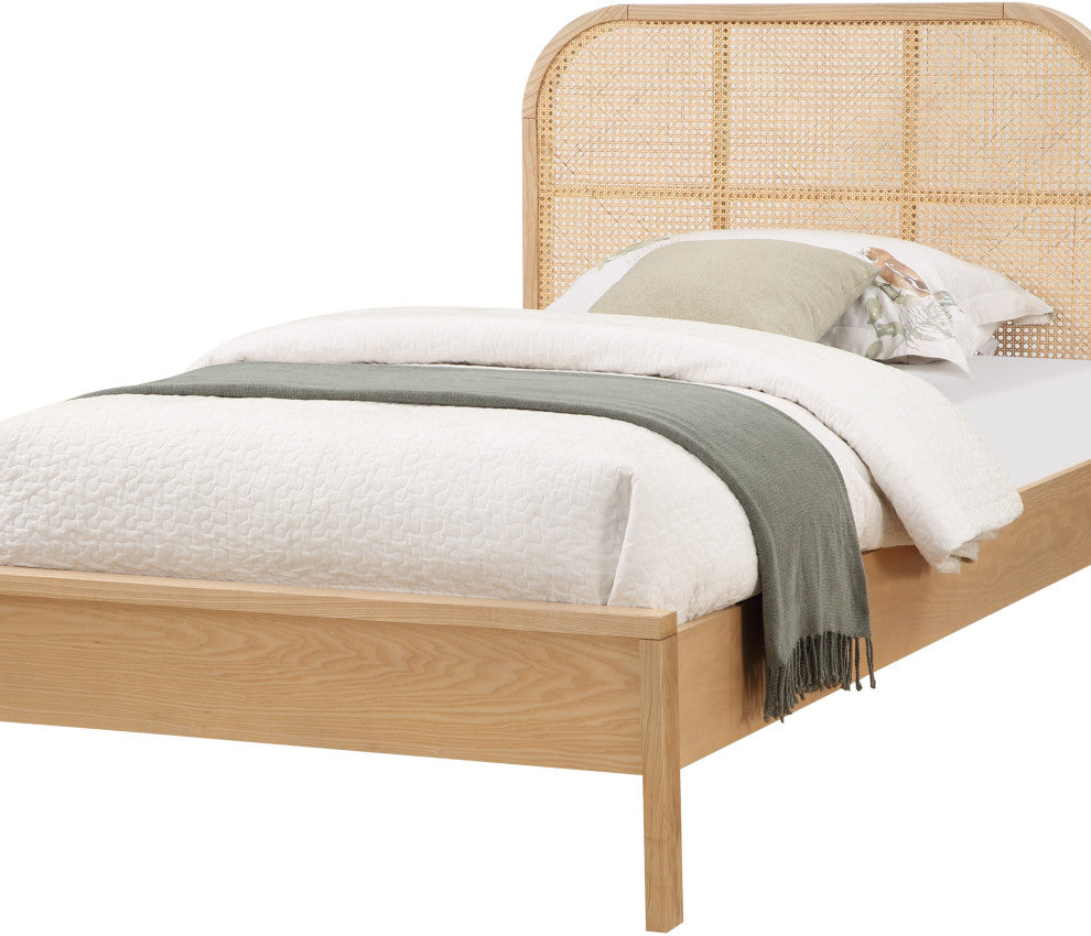 Siena Ash Wood Bed, Natural, Twin