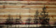 "Forest of Firs Art" Painting Print on Natural Pine Wood, 40"x20"