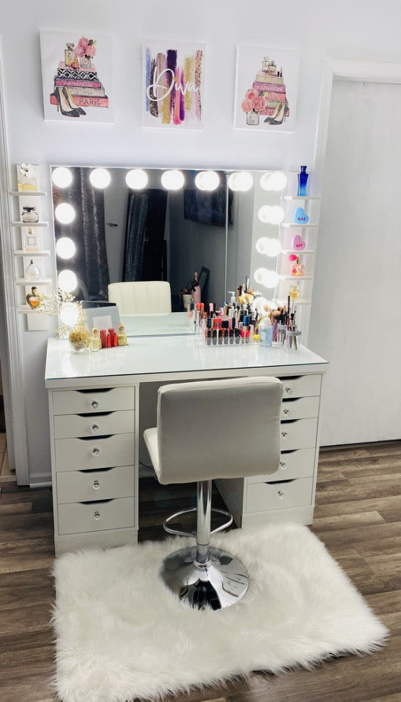 Hollywood Glow Lite Pro Vanity Mirror, White, Frosted Led, Non-Bt