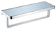 Bagno Bianca St. Steel Wh. Glass Shelf, Towel Bar Chrome