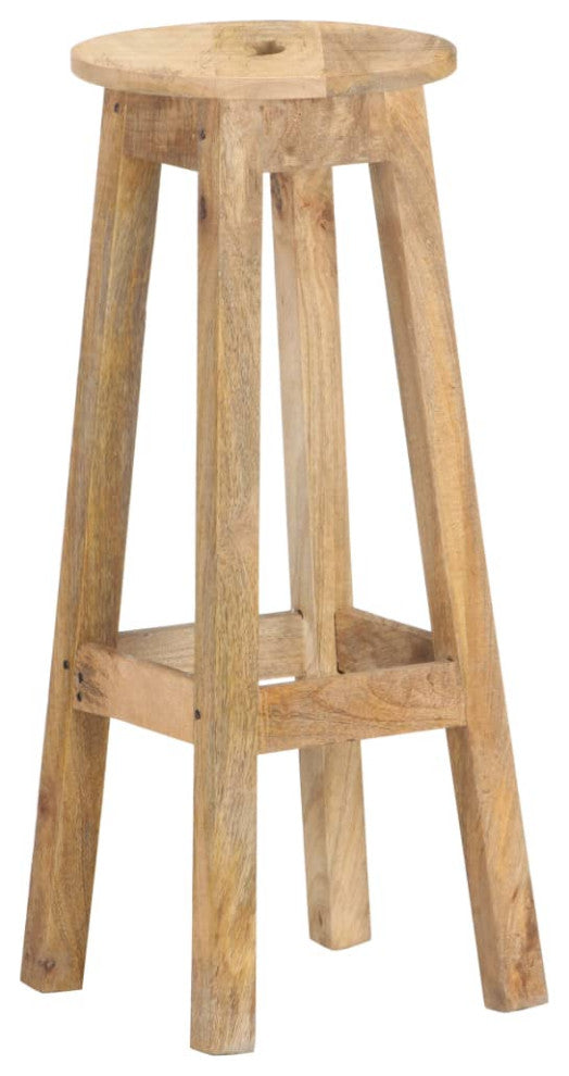 vidaXL Bar Stools 2 pcs Solid Mango Wood