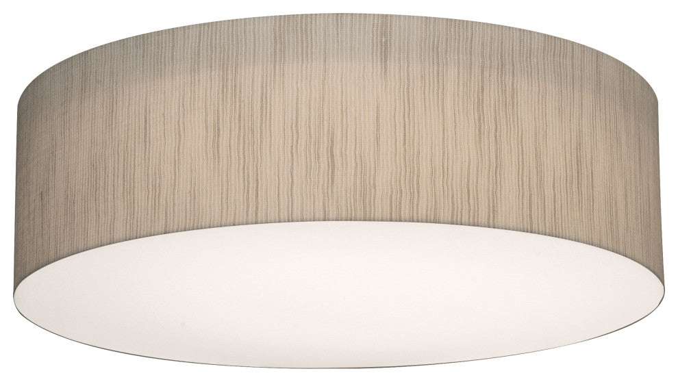 Anton 15'' Flush Mount, Jute Shade