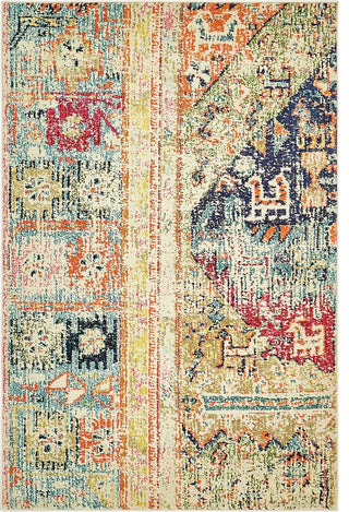 Unique Loom Multicolored Pochteca Monterey 4' 0 x 6' 0 Area Rug