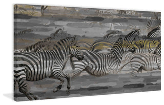 "Dashing Zeal" Print on Canvas, 45"x22.5"
