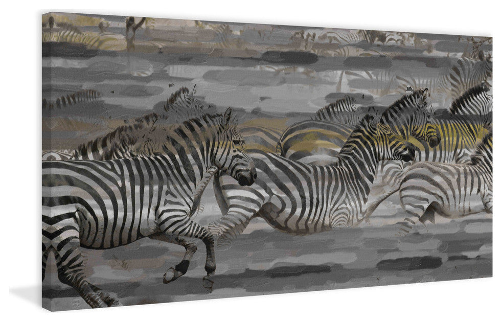 "Dashing Zeal" Print on Canvas, 45"x22.5"