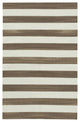 Rug N Carpet - Handmade Wool 3' 6'' x 5' 5'' Geometric Dhurrie Kilim Rug