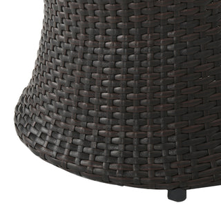 Townsgate Outdoor Boho Wicker Accent Table