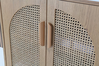 Nara Mid-Century Freestanding Bathroom Vanity, Pecan Oak, 72"