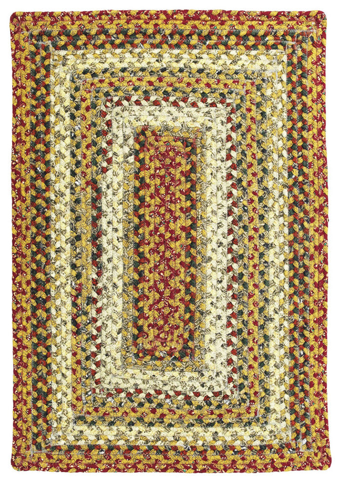 Homespice Decor Pumpkin Pie Cotton Braided Rug 2' x 3' (Rectangle)