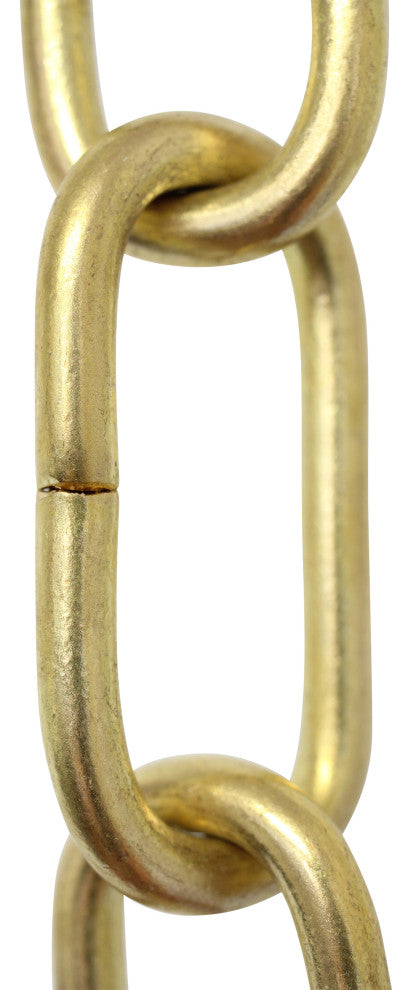 RCH Hardware Brass Standard Link Chandelier Chain, 3', Acid Dipped, U80
