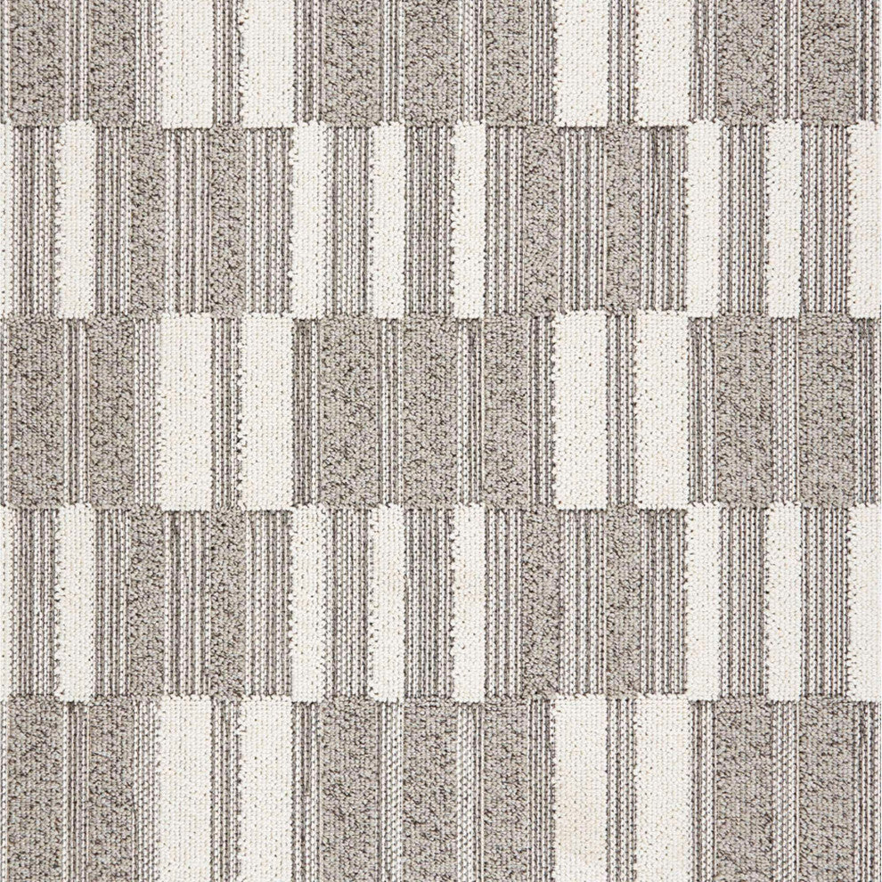 Resort Boxes Area Rug, Gray, 2'x3'