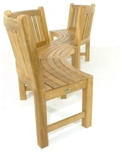 Buckingham 6' Bench With Cushion, Cushion: Canvas