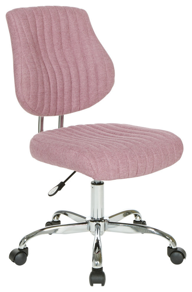 Sunnydale Office Chair  With Chrome Base, Orchid