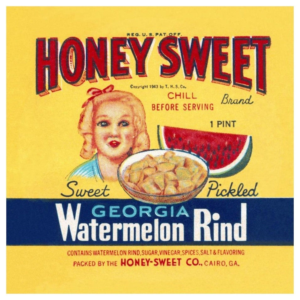 "Honey Sweet" Digital Paper Print by Retrolabel, 24"x24"