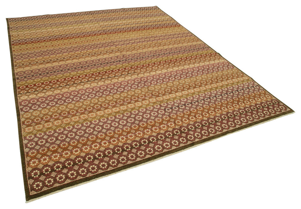 Rug N Carpet - Handwoven Oriental 8' 2" x 9' 11" Unique Oushak Area Rug