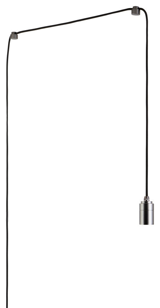 Oval II With Graphite Plug-In Pendant