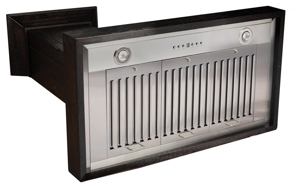 ZLINE 30" Wooden Wall Mount Range Hood in Rustic Dark Finish (KPDD-30)