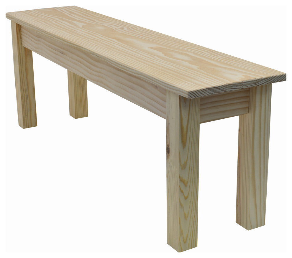 Canvas Collection Unfinished Bench, Unfinished, 48"