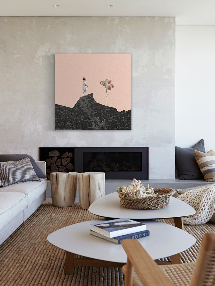 Marmont Hill, "Nina Mira Flor Rosa" by Bengoa Vazquez Wrapped Canvas, 24x24