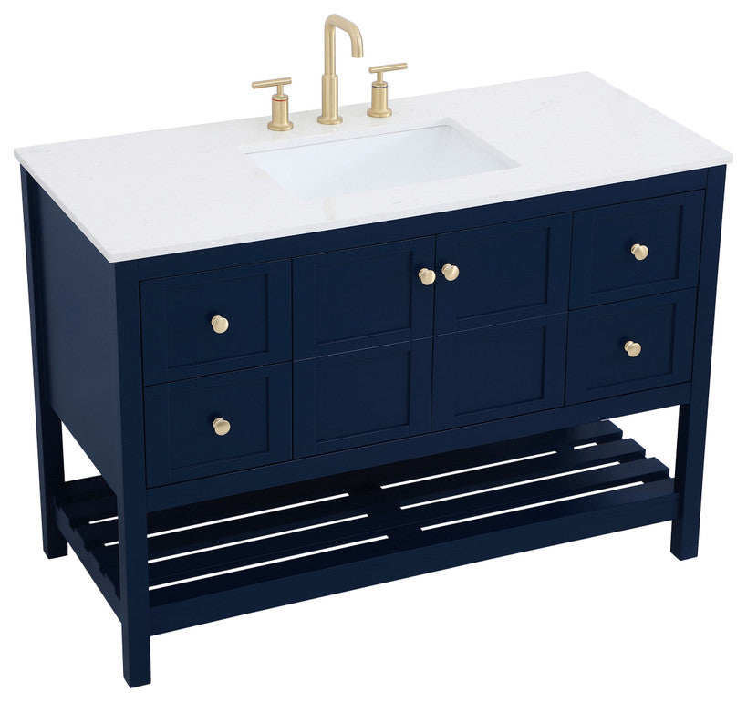 Tucker Blue 48" Single Sink Bathroom Vanity